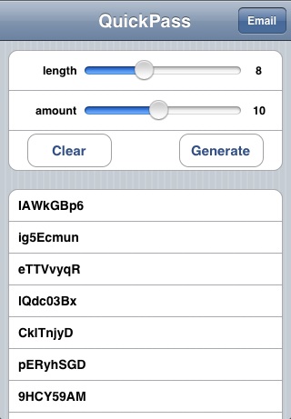 QuickPass Screenshot 1